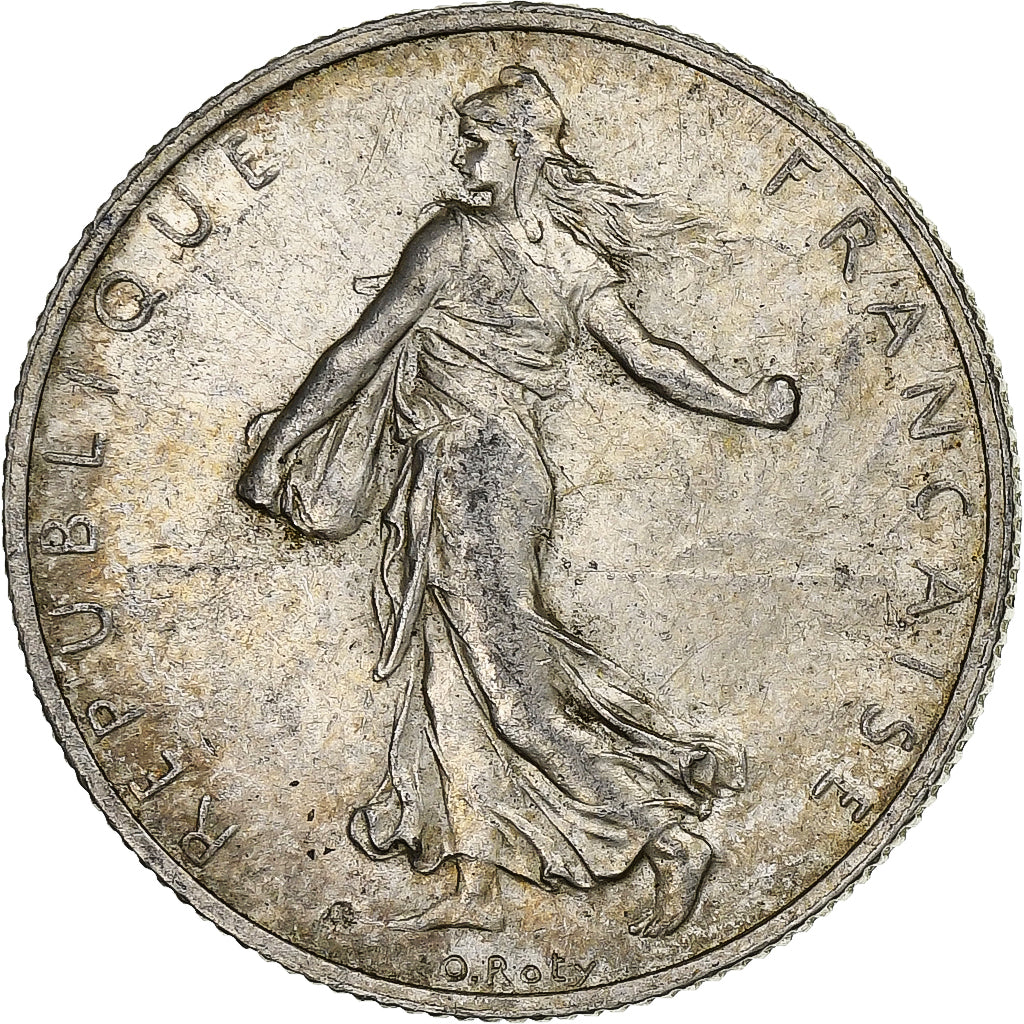 France, 2 Francs, Semeuse, 1920, Paris, Silver, AU(50-53), Gadoury:532, KM:845.1