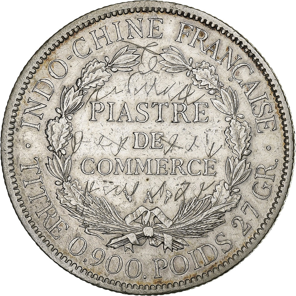 Französisch Indochina, Piastre, 1901, Paris, Silber, SS, Lecompte:284, KM:5a.1