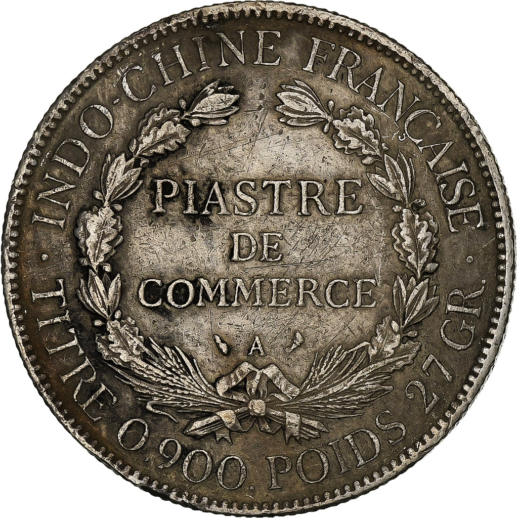 Französisch Indochina, Piastre, 1905, Paris, Silber, SS, Lecompte:288, KM:5a.1