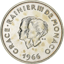 Monaco, 10 Francs, 1966, Monnaie de Paris, Silber, VZ, Gadoury:MC 154, KM:M1
