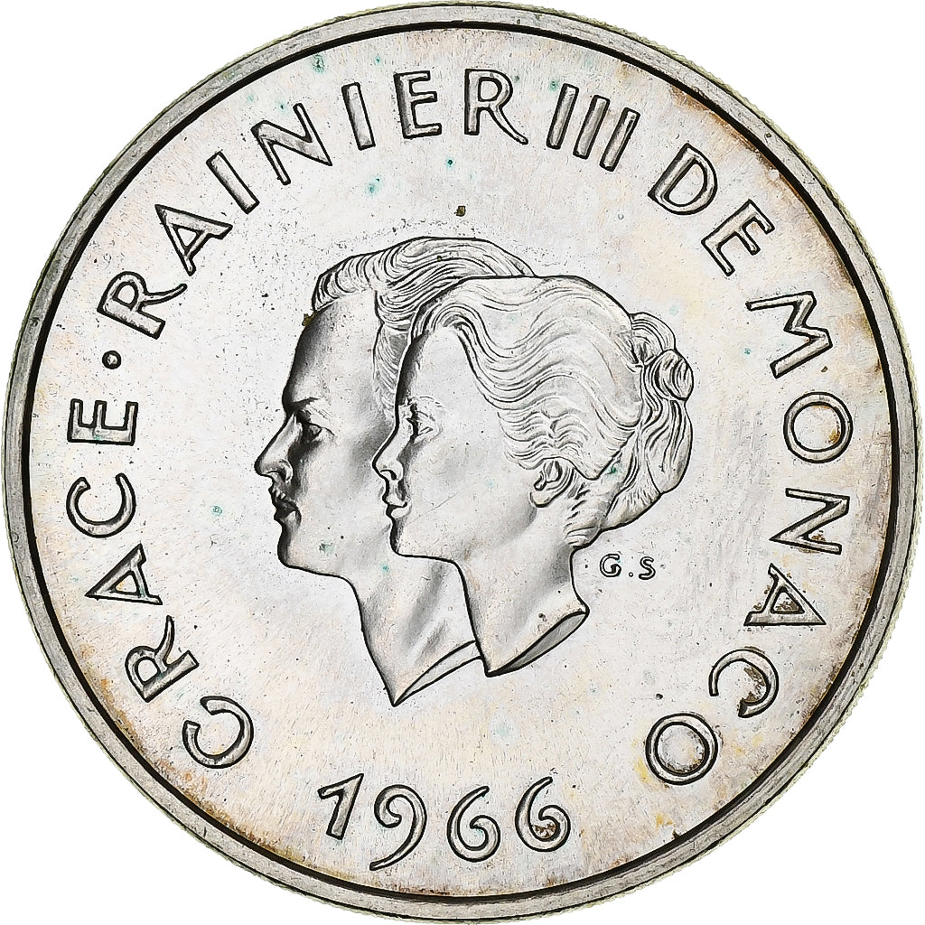 Monaco, 10 Francs, 1966, Monnaie de Paris, Silver, MS(60-62), Gadoury:MC 154
