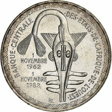West African States, 5000 Francs, 1982, Silver, AU(55-58), KM:11