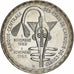 West African States, 5000 Francs, 1982, Silver, AU(55-58), KM:11