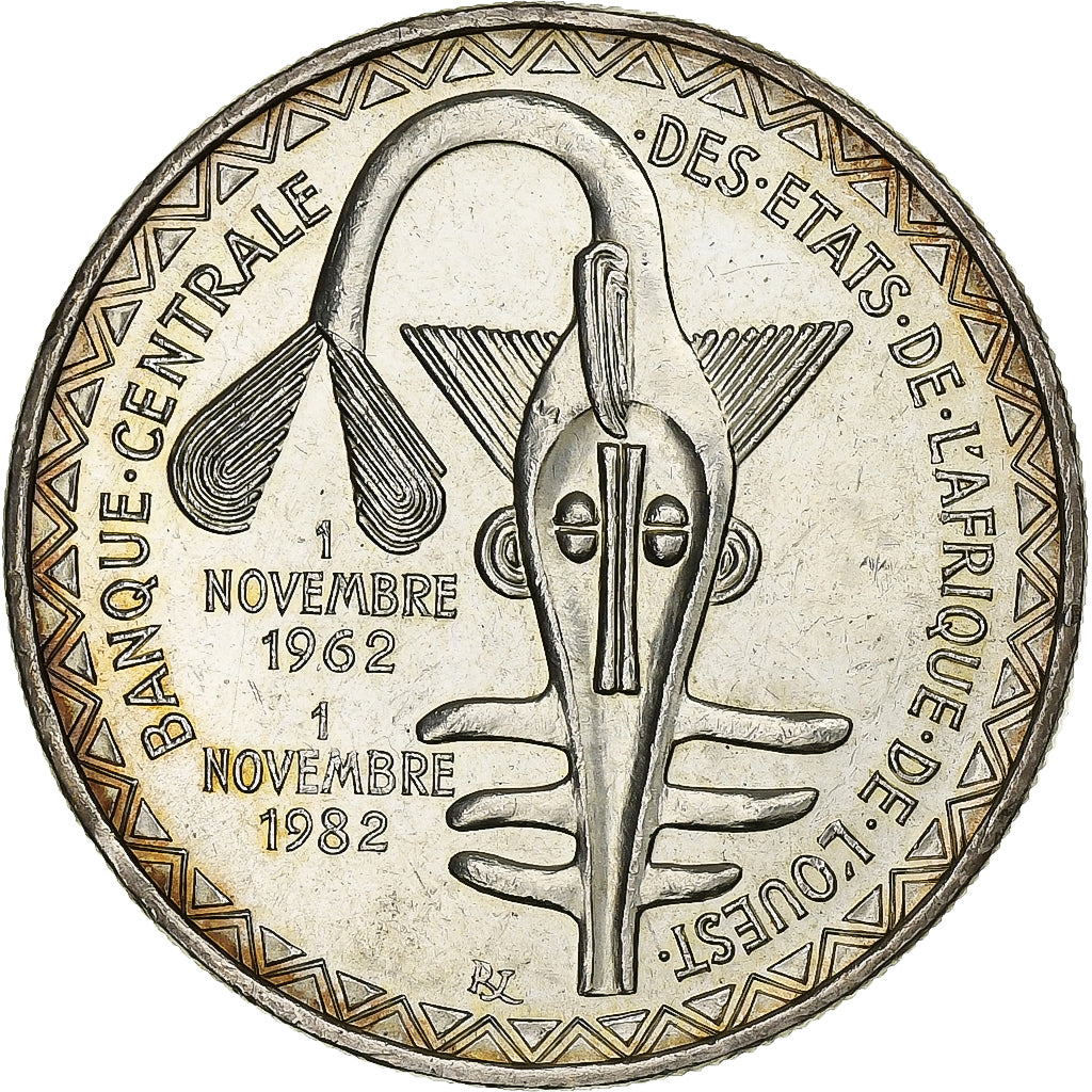 Stati dell'Africa occidentale, 5000 Francs, 1982, Argento, SPL-, KM:11