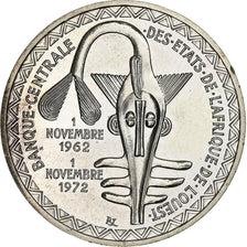 West African States, 5000 Francs, 1982, Silver, MS(64), KM:11