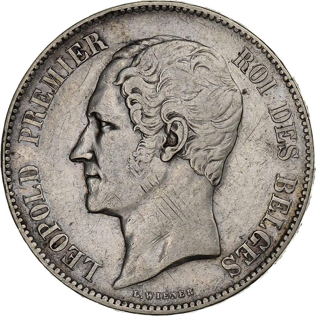 Belgium, Leopold I, 5 Francs, 5 Frank, 1850, Silver, VF(30-35), KM:17