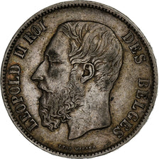 Belgium, Leopold II, 5 Francs, 5 Frank, 1872, Silver, VF(30-35), KM:24