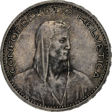 Suíça, 5 Francs, 1923, Bern, Prata, EF(40-45), KM:37