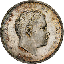 Portugal, Carlos I, 1000 Reis, 1899, Silver, AU(50-53), KM:540