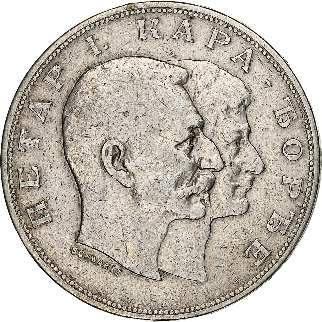 Serbia, Peter I, 5 Dinara, 1904, Silver, VF(30-35), KM:27