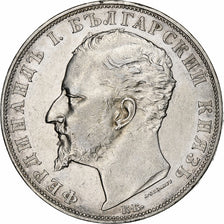 Bulgaria, Ferdinand I, 5 Leva, 1894, Kormoczbanya, Silver, AU(50-53), KM:18