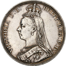 Grande-Bretagne, Victoria, Crown, 1889, Londres, Argent, TTB+, KM:765