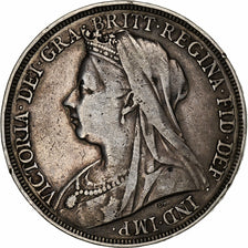 Great Britain, Victoria, Crown, 1895, London, Silver, VF(30-35), KM:783
