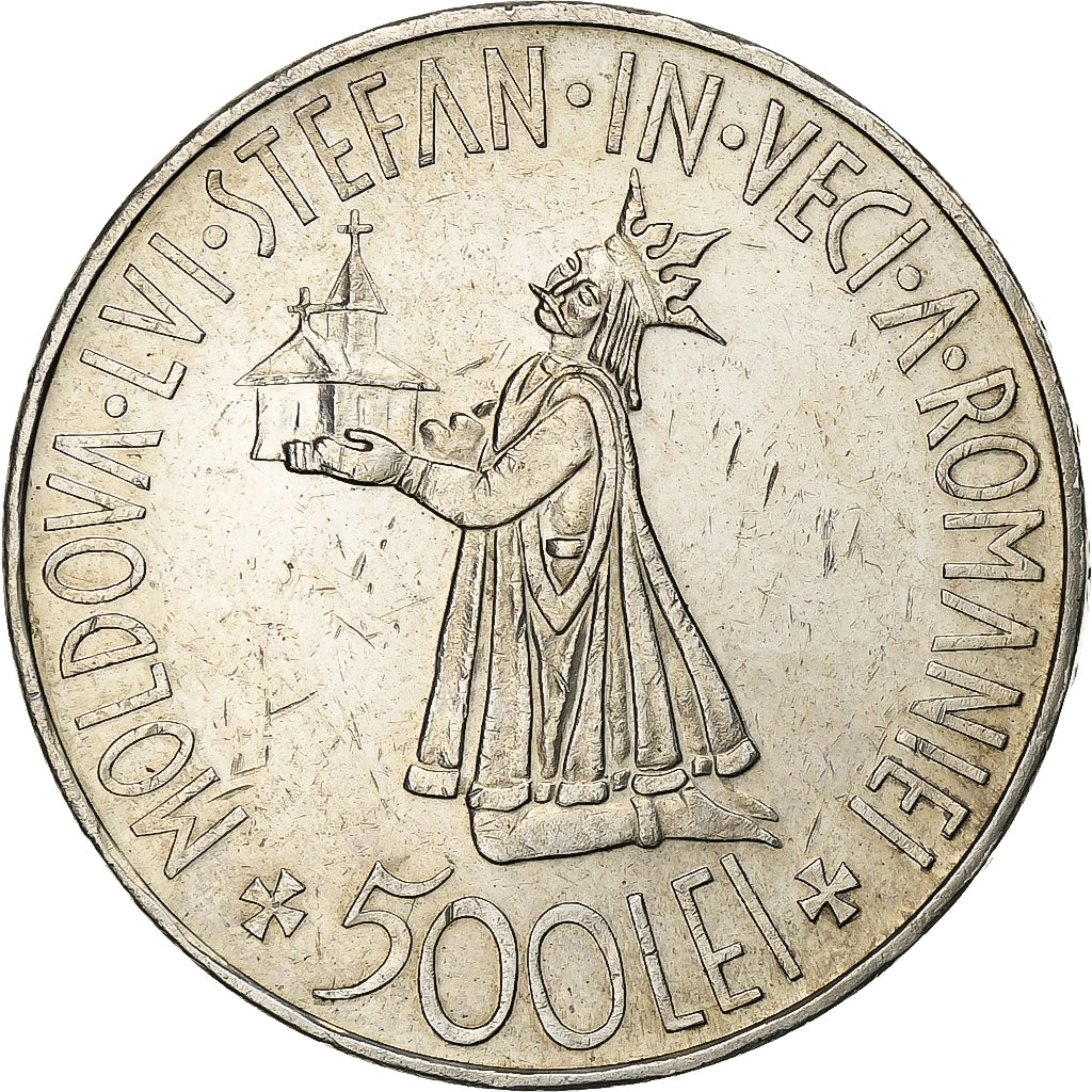 Romania, Mihai I, 500 Lei, 1941, Silver, AU(50-53), KM:60