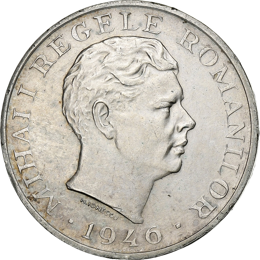 Romania, Mihai I, 100000 Lei, 1946, Silver, EF(40-45), KM:71