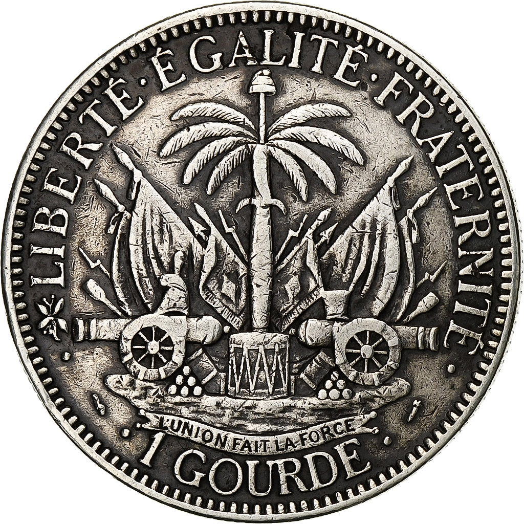 Haiti, Gourde, 1881, Silber, S+, KM:46
