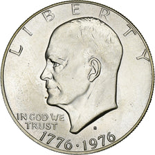 USA, Dollar, Eisenhower Dollar, 1976, U.S. Mint, Srebro, MS(64), KM:206a