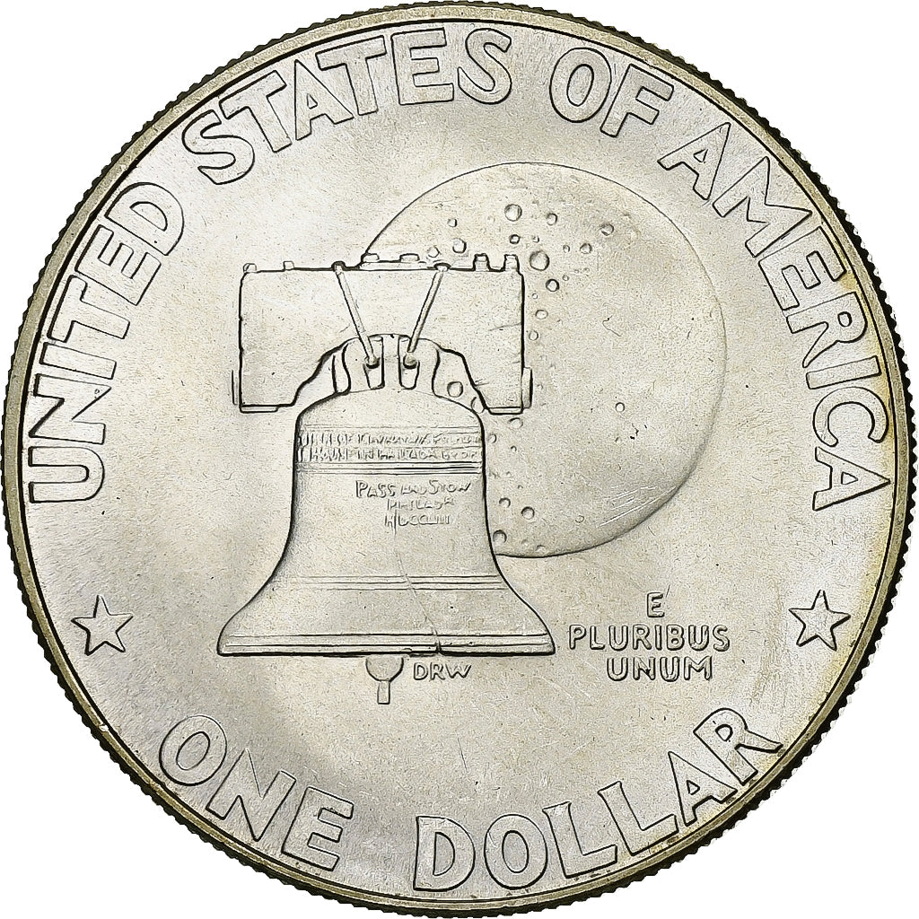 USA, Dollar, Eisenhower Dollar, 1976, U.S. Mint, Srebro, MS(64), KM:206a
