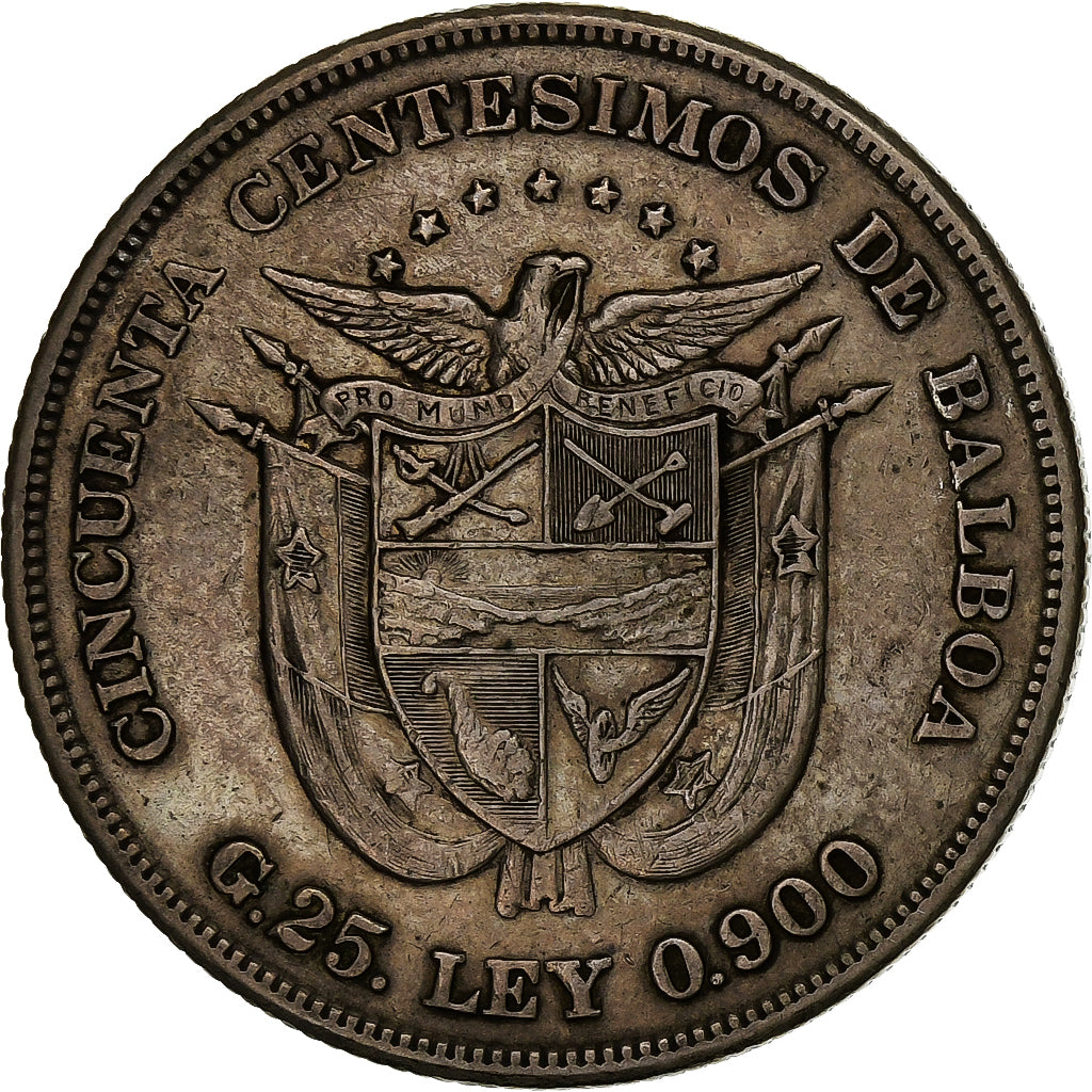 Panama, 50 Centesimos, 1905, Silver, EF(40-45), KM:5