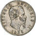 Itália, Vittorio Emanuele II, 5 Lire, 1875, Milan, Prata, VF(30-35), KM:8.3