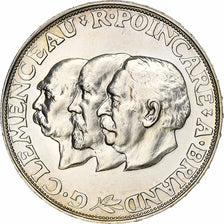 France, 20 Francs, Clémenceau, Poincaré, Briand, 1929, Paris, Argent, SUP+