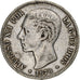 Spain, Alfonso XII, 5 Pesetas, 1878, Madrid, Silver, VF(30-35), KM:676