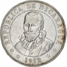 Nicaragua, Cordoba, 1912, Heaton, Argent, TTB, KM:16