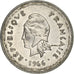 New Hebrides, 100 Francs, 1966, Paris, Silver, EF(40-45), Lecompte:59, KM:1