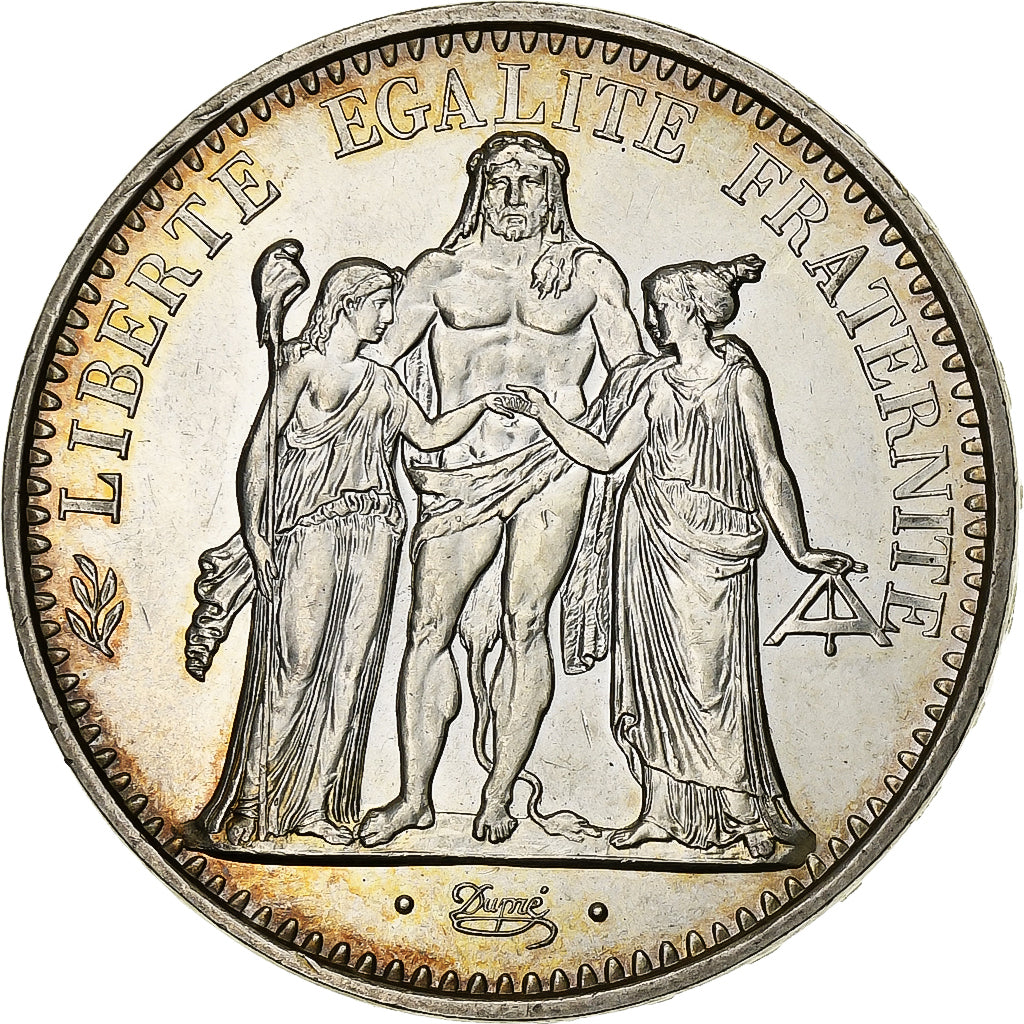 France, 10 Francs, Hercule, 1971, Paris, Silver, MS(60-62), KM:932