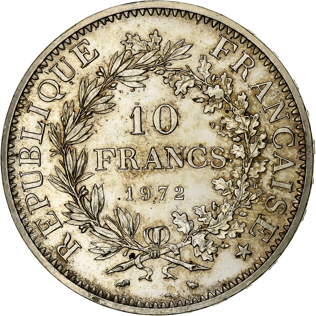 Frankreich, 10 Francs, Hercule, 1972, Paris, Silber, SS+, Gadoury:813, KM:932
