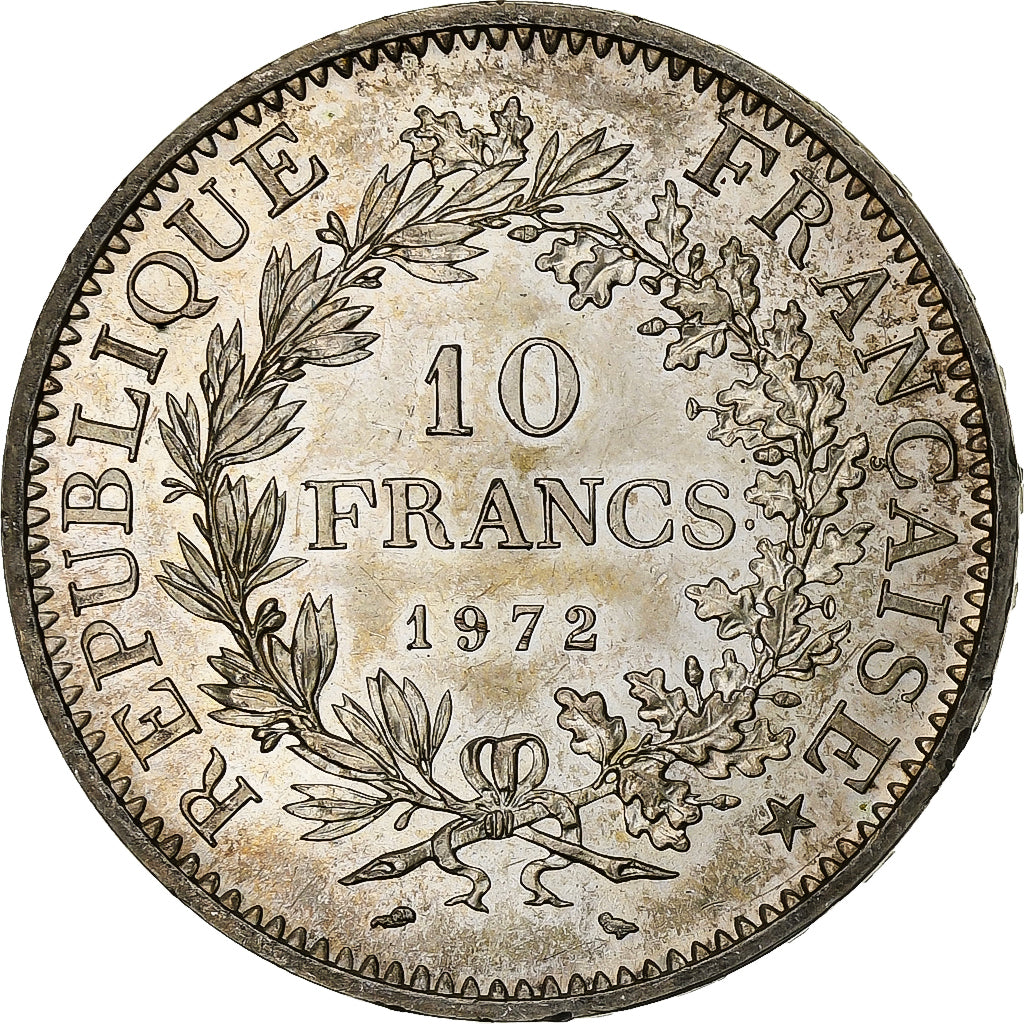 France, 10 Francs, Hercule, 1972, Paris, Silver, AU(50-53), Gadoury:813, KM:932