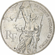 France, 100 Francs, Liberté guidant le peuple, 1993, Silver, AU(55-58)