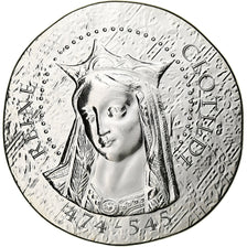 France, 10 Euro, Monnaie de Paris, Reine Clotilde, BE, 2016, Silver, MS(65-70)