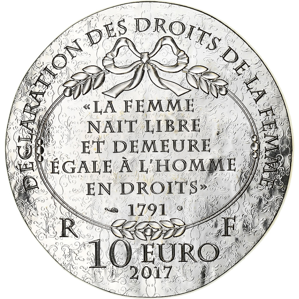Frankreich, 10 Euro, Monnaie de Paris, Olympe de Gouges, BE, 2017, Paris