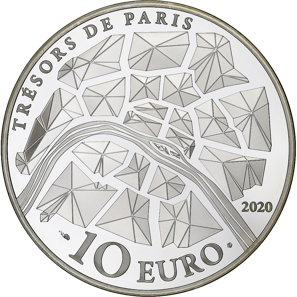 France, 10 Euro, Monnaie de Paris, Champs-Élysées, 2020, Silver, MS(65-70)