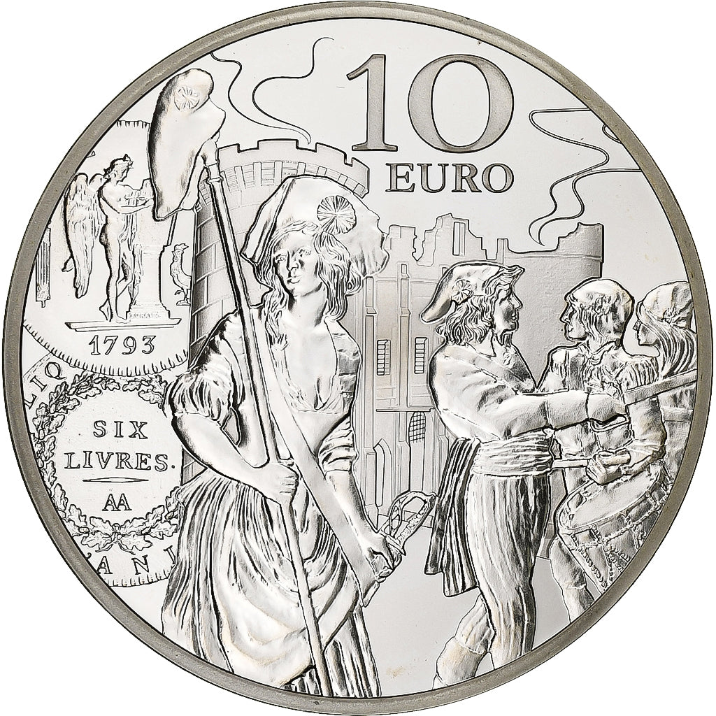 Francia, 10 Euro, semeuse, écu de VI livres, Proof / BE, 2018, Monnaie de