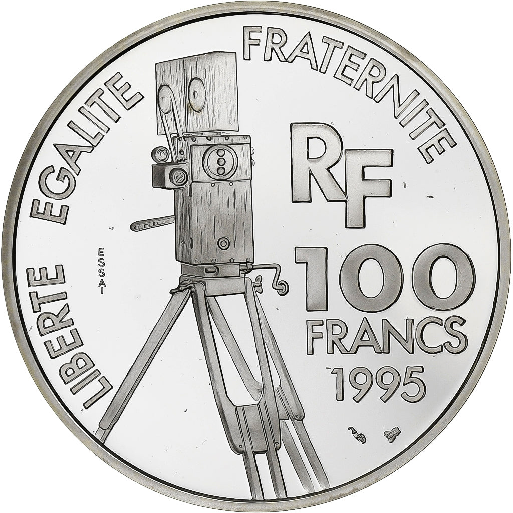 France, 100 Francs, Jean Renoir, Centenaire du Cinéma, 1995, Essai Proof