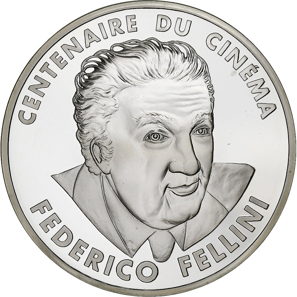 Francia, 100 Francs, Federico Fellini, 1995, Monnaie de Paris, Essai Proof