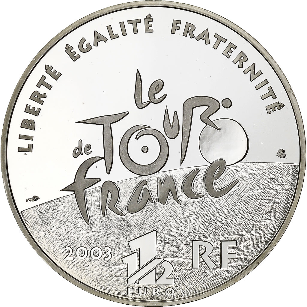 Frankreich, 1 1/2 Euro, Centenaire du tour de France, BE, 2003, Monnaie de