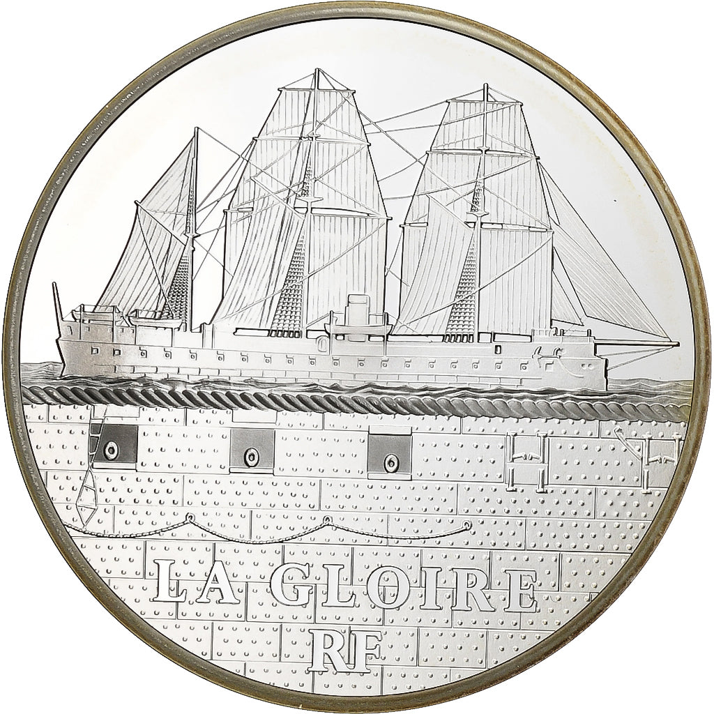 France, 10 Euro, Monnaie de Paris, Grands Navires Français - La Gloire, BE