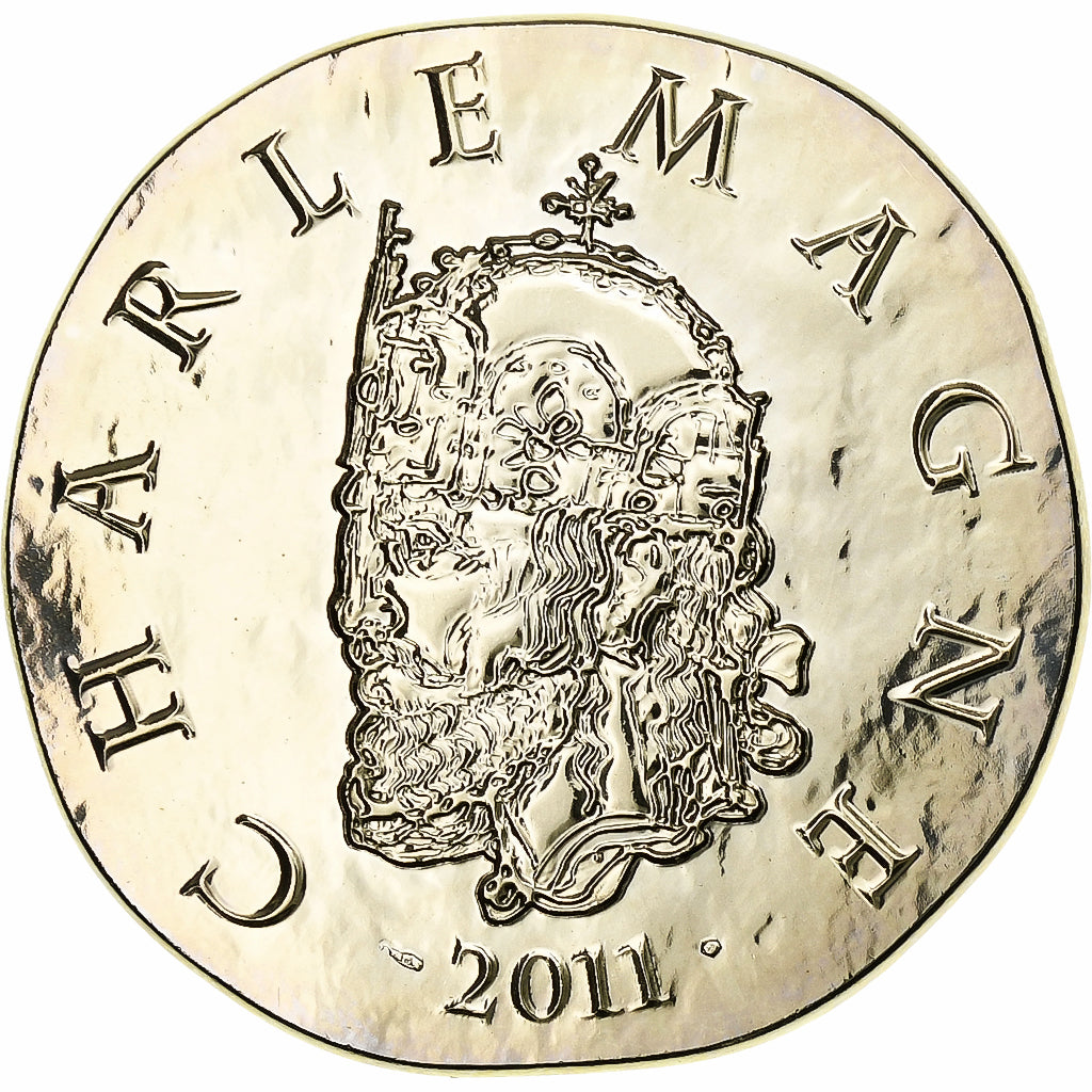 France, 10 Euro, Monnaie de Paris, Charlemagne, 2011, Paris, Silver, MS(65-70)
