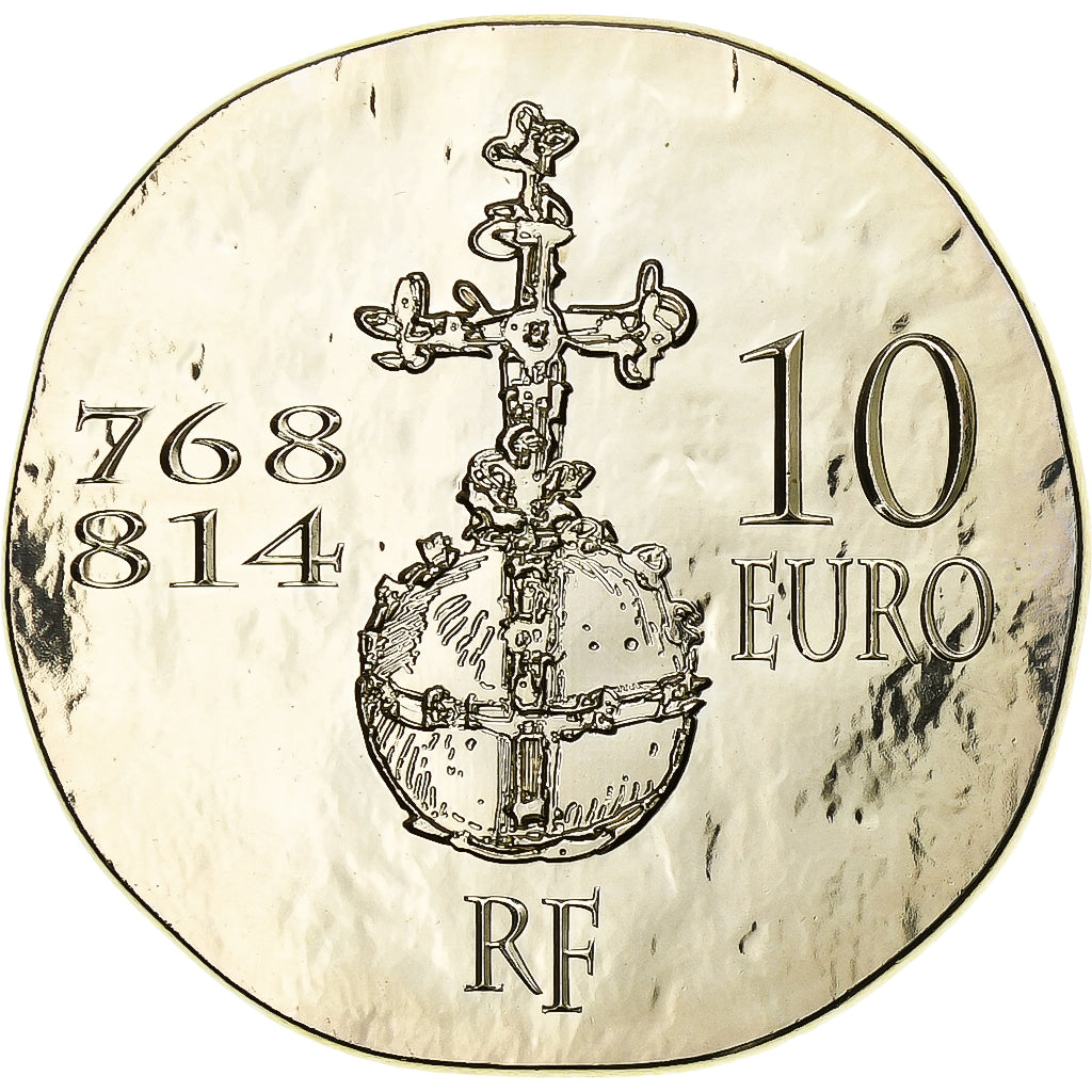 France, 10 Euro, Monnaie de Paris, Charlemagne, 2011, Paris, Silver, MS(65-70)