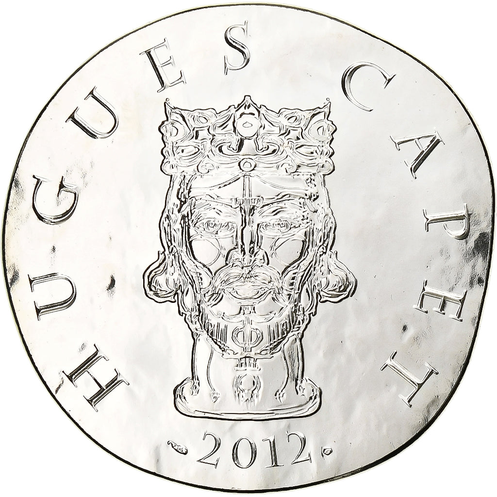 Francja, 10 Euro, Hugues Capet, 2012, Monnaie de Paris, Srebro, MS(65-70)