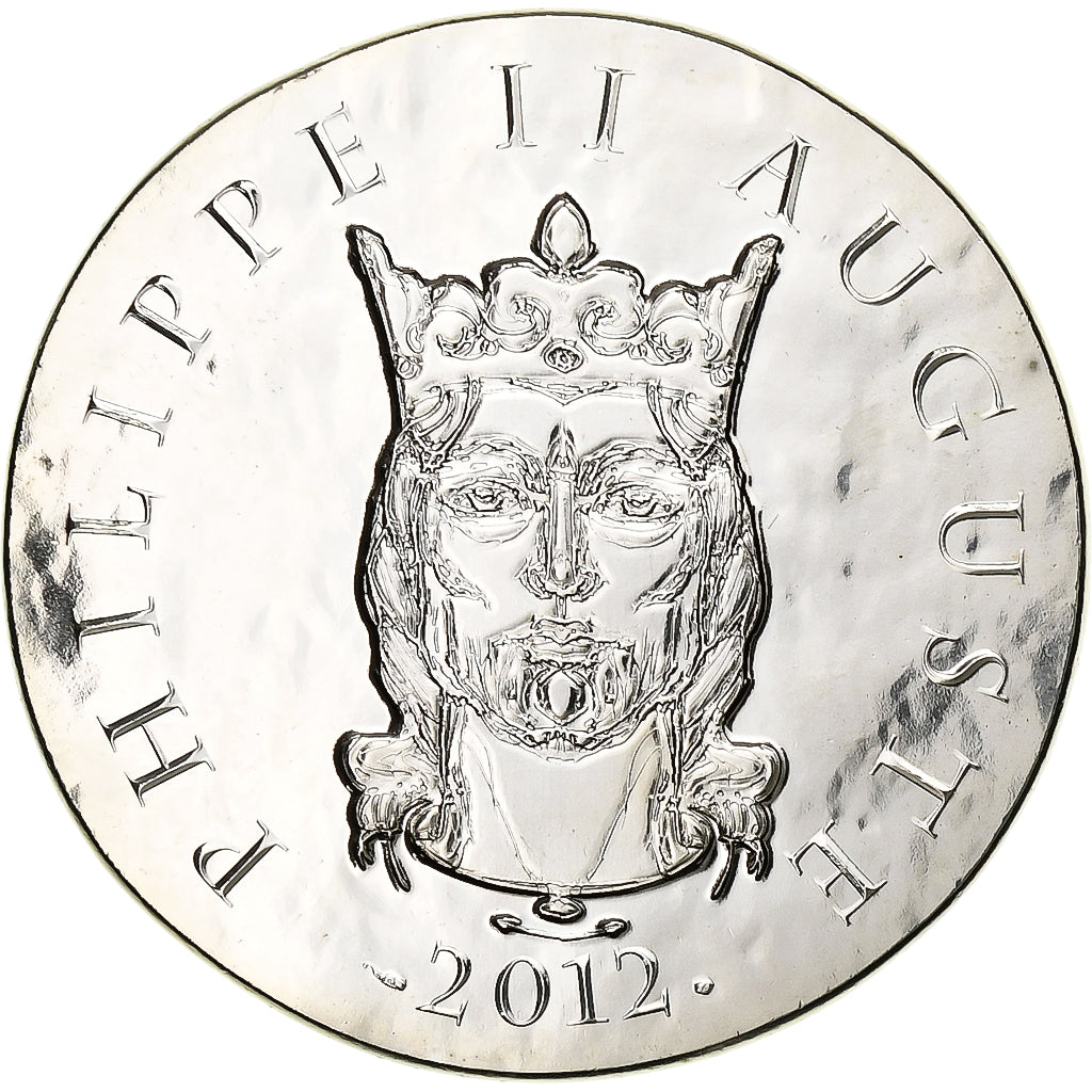 Francja, 10 Euro, Philippe II Auguste, 2012, Monnaie de Paris, Srebro
