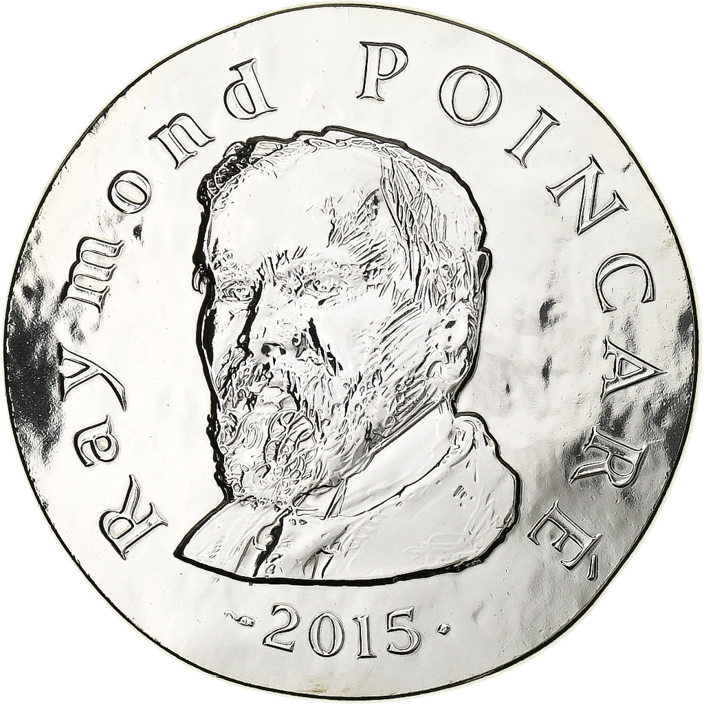 Francia, 10 Euro, Monnaie de Paris, Raymond Poincaré, Prueba, 2015, Paris