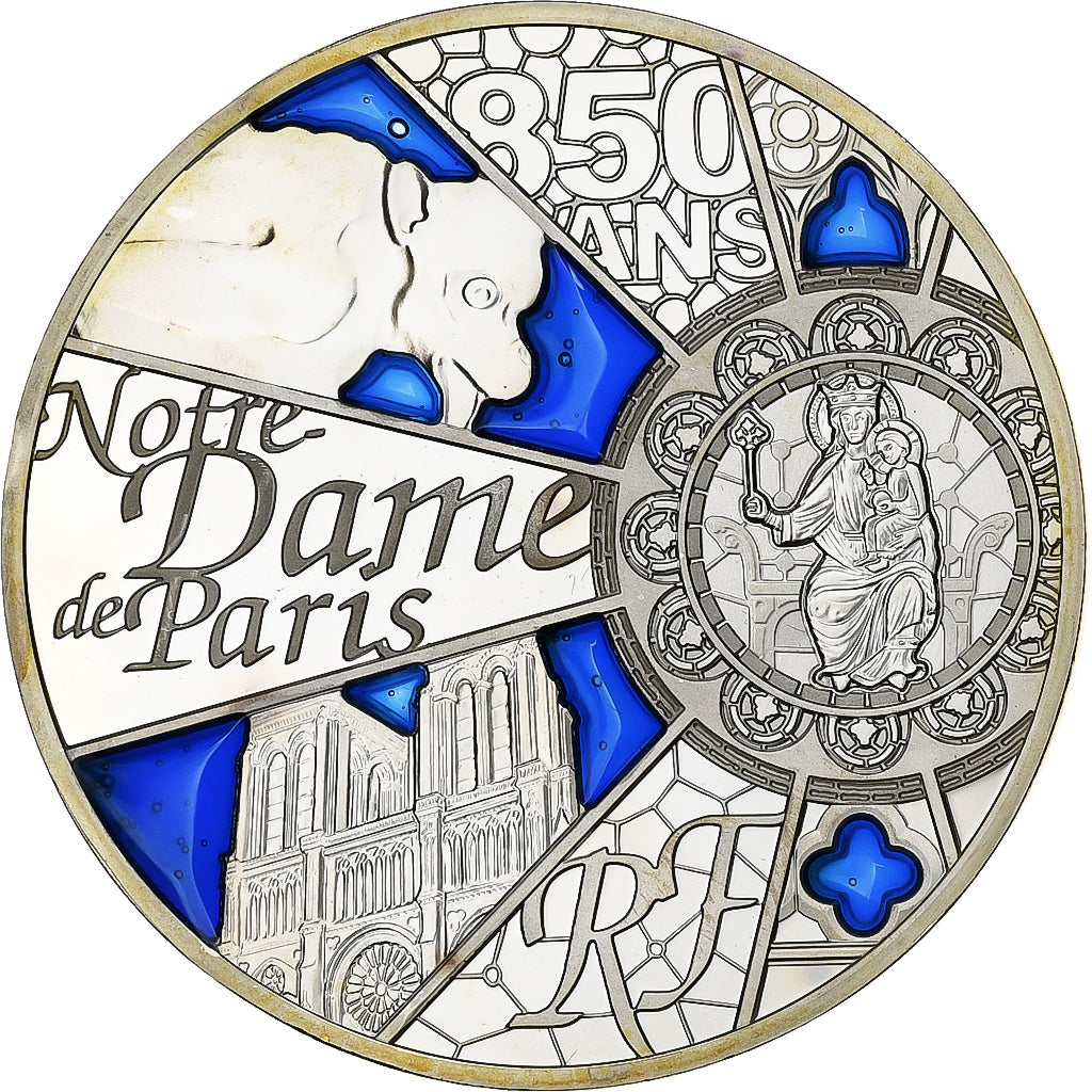 France, 10 Euro, Notre-Dame de Paris, Proof, 2013, Monnaie de Paris, Silver