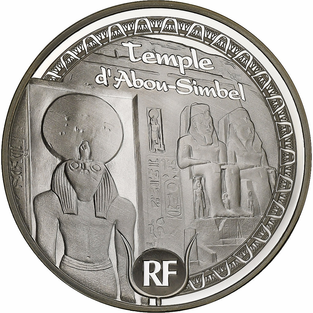 Frankreich, 10 Euro, Temple d'Abou-Simbel, BE, 2012, Monnaie de Paris, Silber