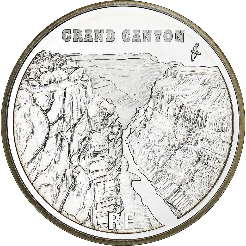 Frankrijk, 1-1/2 Euro, Grand Canyon, BE, 2008, Monnaie de Paris, Zilver, FDC