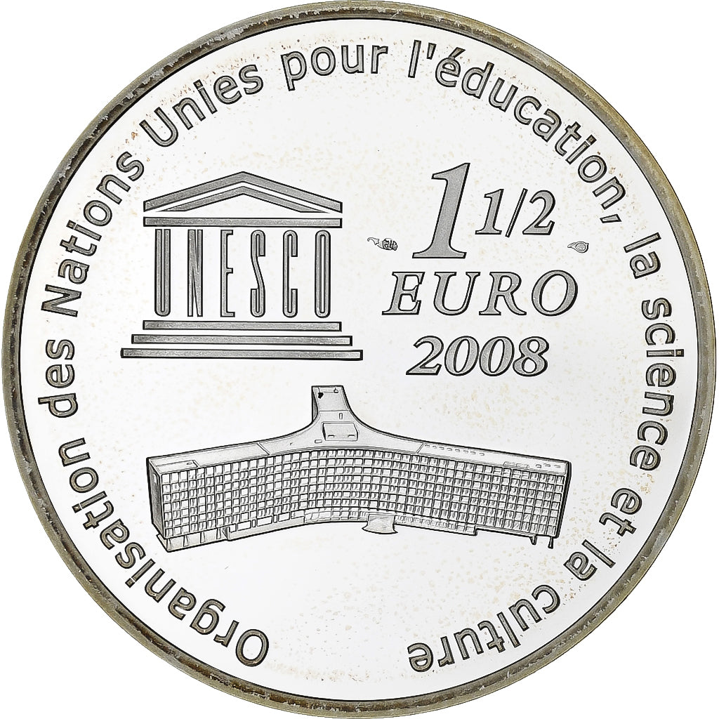 Frankrijk, 1-1/2 Euro, Grand Canyon, BE, 2008, Monnaie de Paris, Zilver, FDC