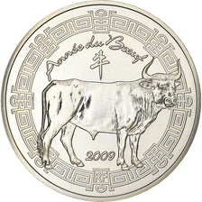 France, 5 Euro, année du boeuf, BE, 2009, Monnaie de Paris, Silver, MS(65-70)